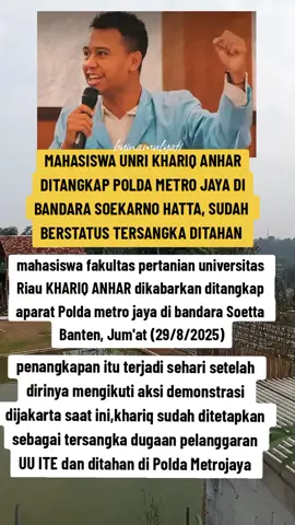 seorang mahasiswa siswa yang ikut demo DITANGKAP dan ditetapkan jadi tersangka #beranda #fyp #treendingvideo #beritaviral #treendingnews 