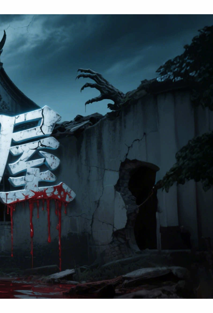 午夜12點挑戰 👁️  TikTok瘋傳的民雄鬼屋傳說，你敢點進來吗？#鬼故事 #台湾 #民间故事 #恐怖 #原创 