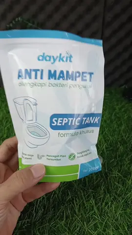 Daykit anti mampet untuk mengurangi intensitas tinja didalam septic tank. #daykit #antimampet #wcmampet #pipamampet #promoguncang99 