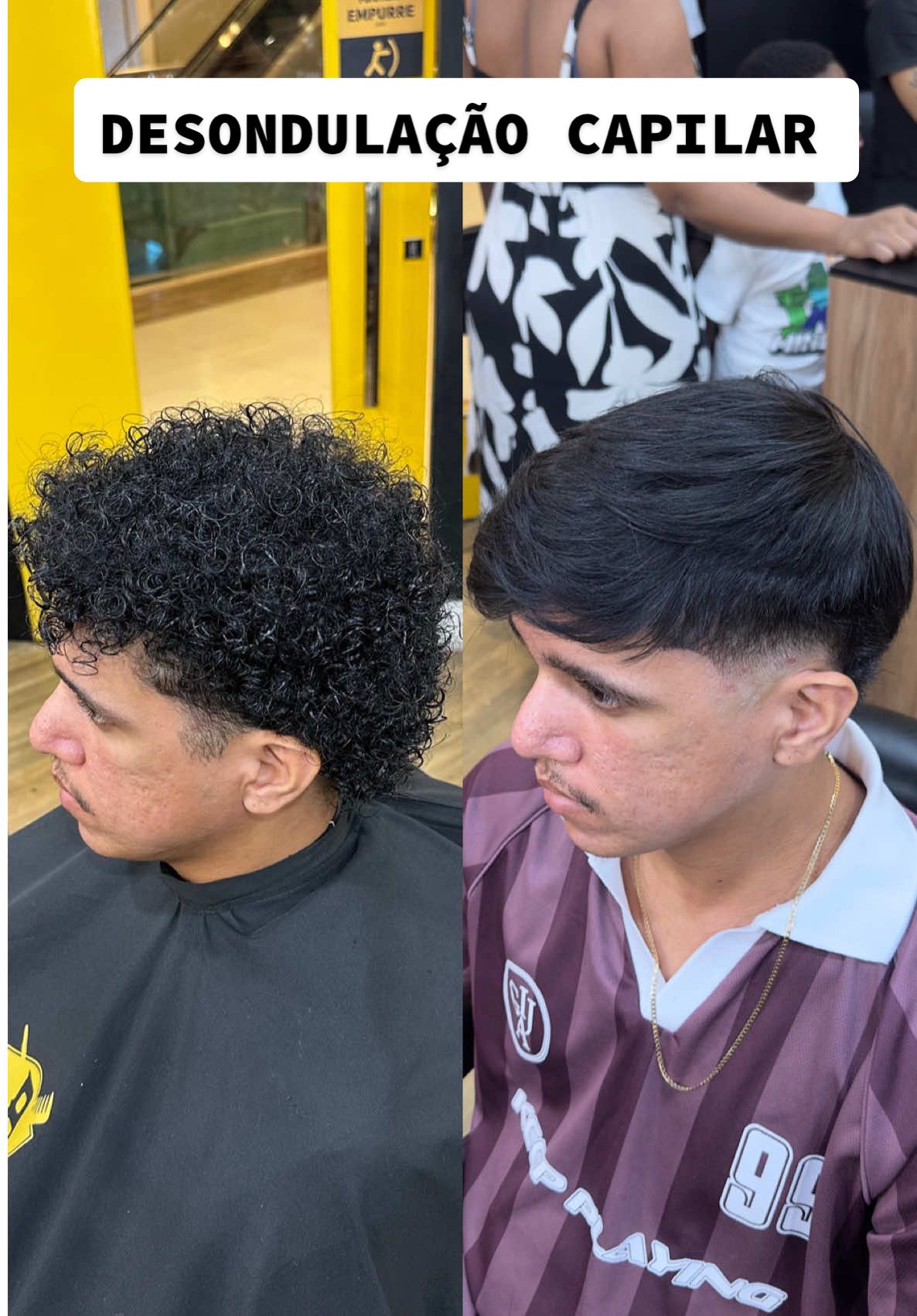 Desondulação Capilar em cabelo 3b: #desondulaçãocapilar #desondulação #jitfade #saoluisdomaranhao #deixarocabelocrescer 