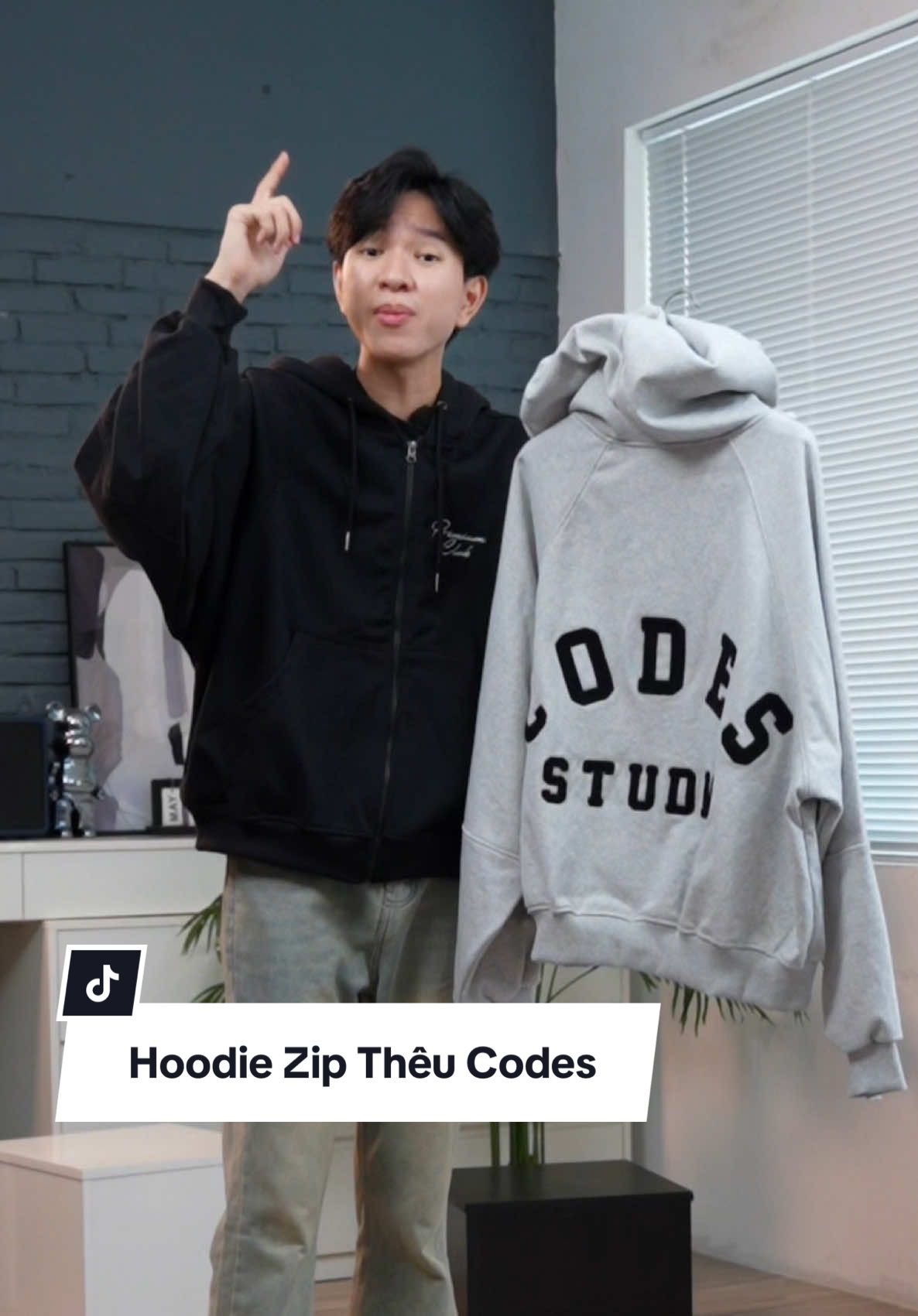 Thu đông tới phải có hoodie zip he #outfit 