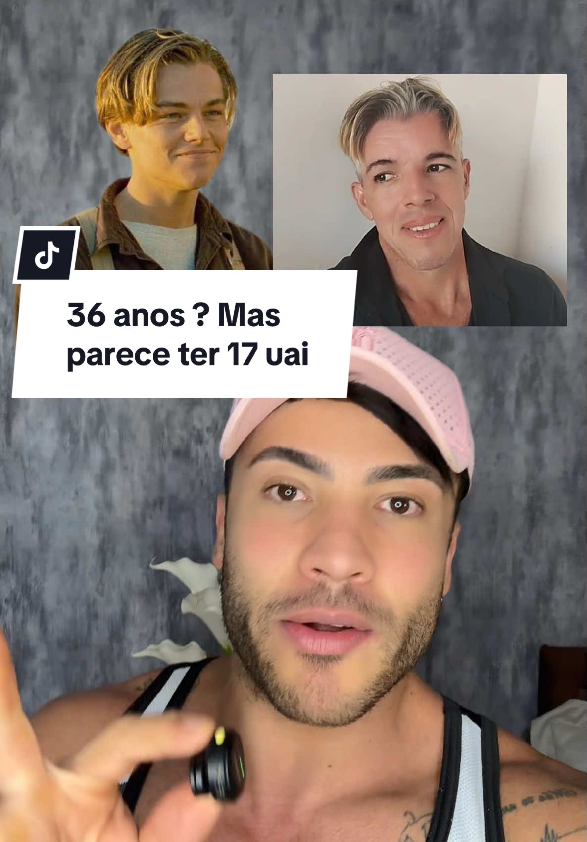 Ele tem 36 anos mas aparenta ter 17 , sósia do Leonardo Dicaprio o que acham ?   #polemica #humor 