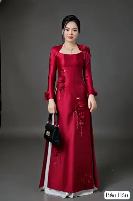 Áo dài thiết kế sang xinh #aodai #aodaime #baohanaodaitrungnien #aodaivietnam #aodaitrungnien 