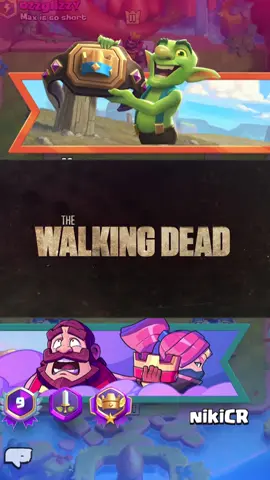 WALKING 🧟‍♂️ Cycle!  #clashroyale #clashroyalememes #nikicr #gameplay #walkingdead 