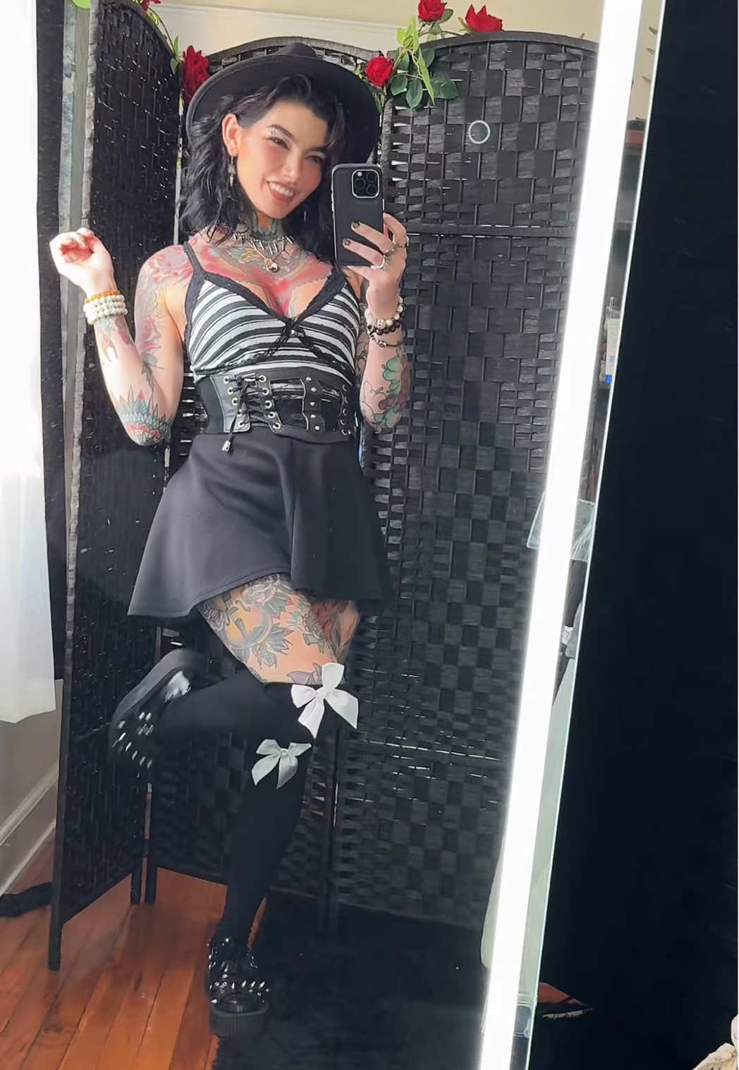 happens all the time idk 🤷‍♀️ #fitcheck #alttiktok #gothgirl #tattoos #darkfashion 