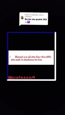 Replying to @nakwafila__etoo  AMEN AMEN AMEN 🙏.  #fypシ゚viral🖤tiktok #prayer #foryoupage #psalm128 #amen 