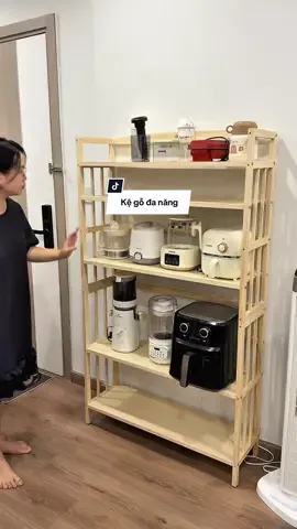 Nhà nhiều đồ linh tinh để bừa bộn thì sắm 1 em kệ gỗ này đi mấy bà, gọn gàng sạch sẽ liềnn #mebemini #kedanang #kegodanang 