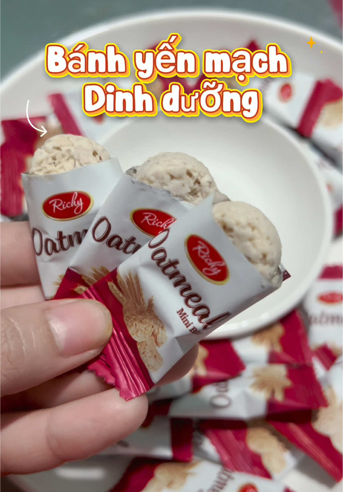 Bánh yến mạch mini #banhyenmach #banhngon #reviewanngon #xh #CerealCerdik 