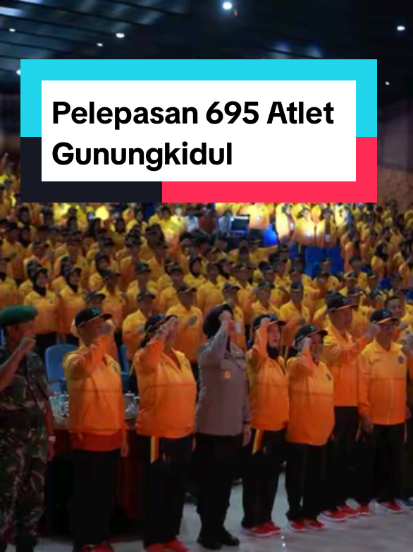 Sebanyak 695 atlet terbaik Gunungkidul menuju PORDA XVII DIY 2025. Mereka adalah putra-putri pilihan yang telah berlatih sejak 2023 dengan penuh disiplin, semangat, dan pengorbanan. Dari 53 cabang olahraga, Gunungkidul mengikuti 44 cabang olahraga dan didampingi 100 pelatih terbaik. Sebagai tuan rumah, kita menargetkan 45 medali emas. Tapi lebih dari itu, saya ingin seluruh atlet bertanding dengan hati, menjunjung tinggi sportivitas, serta membawa nama baik Gunungkidul dengan penuh tanggung jawab. Tuhan adalah kekuatan kita, kalau sudah kun fayakun tidak ada yang bisa mengalahkan.Tahun ini kalian harus punya tekad bahwa kalianlah pemenangnya. Tidak ada kata lain selain menang! Salam Olahraga!
