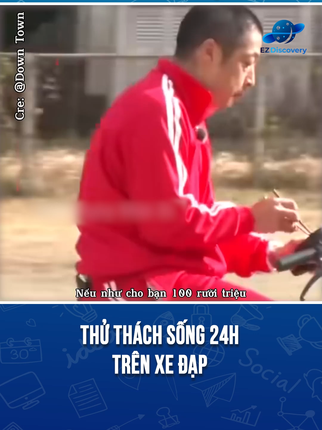 Thử thách sống 24h trên xe đạp #discovery #ezdiscovery #xuhuong #viral #khampha