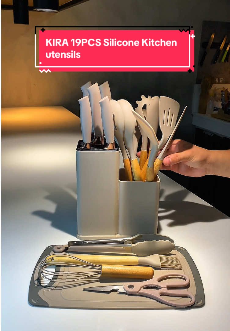 Sa 19PCS pa naman na Silicone Kitchen utensils siguradong matutuwa mga Momies natin kapag niregalohan ng ganito ka quality na Kichen Set 🤩 , Walang duda kung bakit ang daming nag checheck out gawa ng napaka dami ring good reviews at good feedbacks plus talaga naman panigurado mapapa ulit ka din mag check out ng mga product sa Store nila dahil isa rin sila sa may matataas na ratings 😊 If ito nalang kulang sa kitchen essentials niyo mga Lods ilalagay ko nalang yung Official Store Link nila jan sa yellow basket ko #KIRA #kitchenutensils #kitchenset #siliconekitchenset #foryoupage 