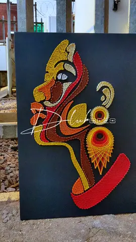 STRIPED SOUL string art wall hanging  #ugandatiktok #stringart #art #interiordecor #handmade 