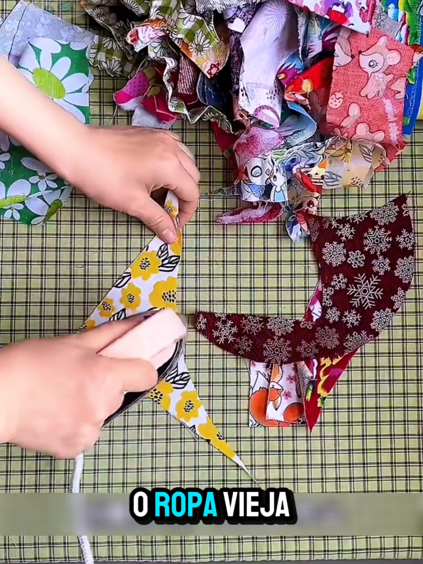 aprovecha los recortes de tela #Viral #videoviral #fyp 