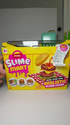 Let’s unbox Zurus new Slime Mart Burger 🍔 Opening Tomorrow! 😋 @ZURU Toys @Slime Mart #slime #asmr #slimemart #unboxing #burger 
