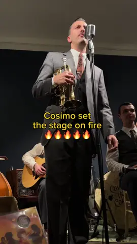 Pure fireeee 🔥 #cosimoandthehotcoals #jazzband #jazz #hotjazz #swing #neworleansjazz #dixieland #roaring20s #speakeasy #bespoke #dappermen #musiciansoftiktok #musician