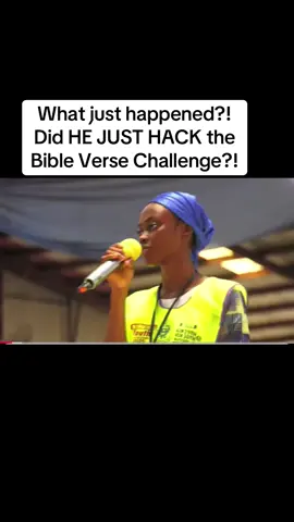 What just happened?! DID HE JUST HACK the Bible Verse Challenge?! #bibleversechallenge #kingEben #fyp #bible 