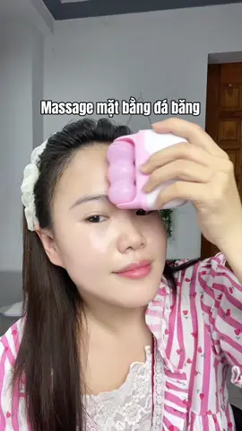 Nên mua cái con lăn này mấy bà ơi, massage mặt giúp nâng cơ thu nhỏ lcl đã lắm #conlanmassage #massagemat #chamda #skincare #reviewlamdep 