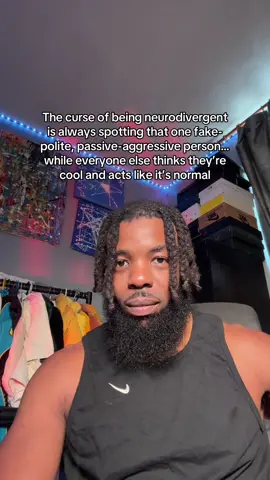 Seeing through the mask isn’t always fun. #NeurodivergentLife #SocialAwareness #PassiveAggressive #AutisticAndADHD #KingCastro 