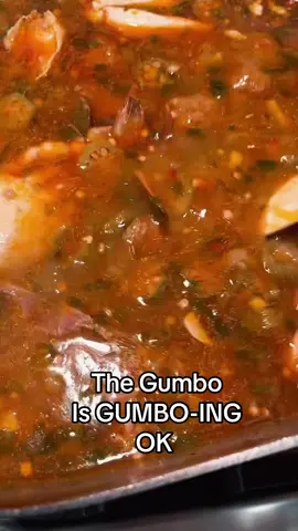 I felt like eating okra and file so I merged the 2 creating this delicious combo of FILE’ Okra Gumbo 🔥🔥🔥🔥 and yes I love chicken gizzards in my gumbo so go argue with ya mammy 🙄 #gumbo #gumborecipe #neworleansfood #creolefood 