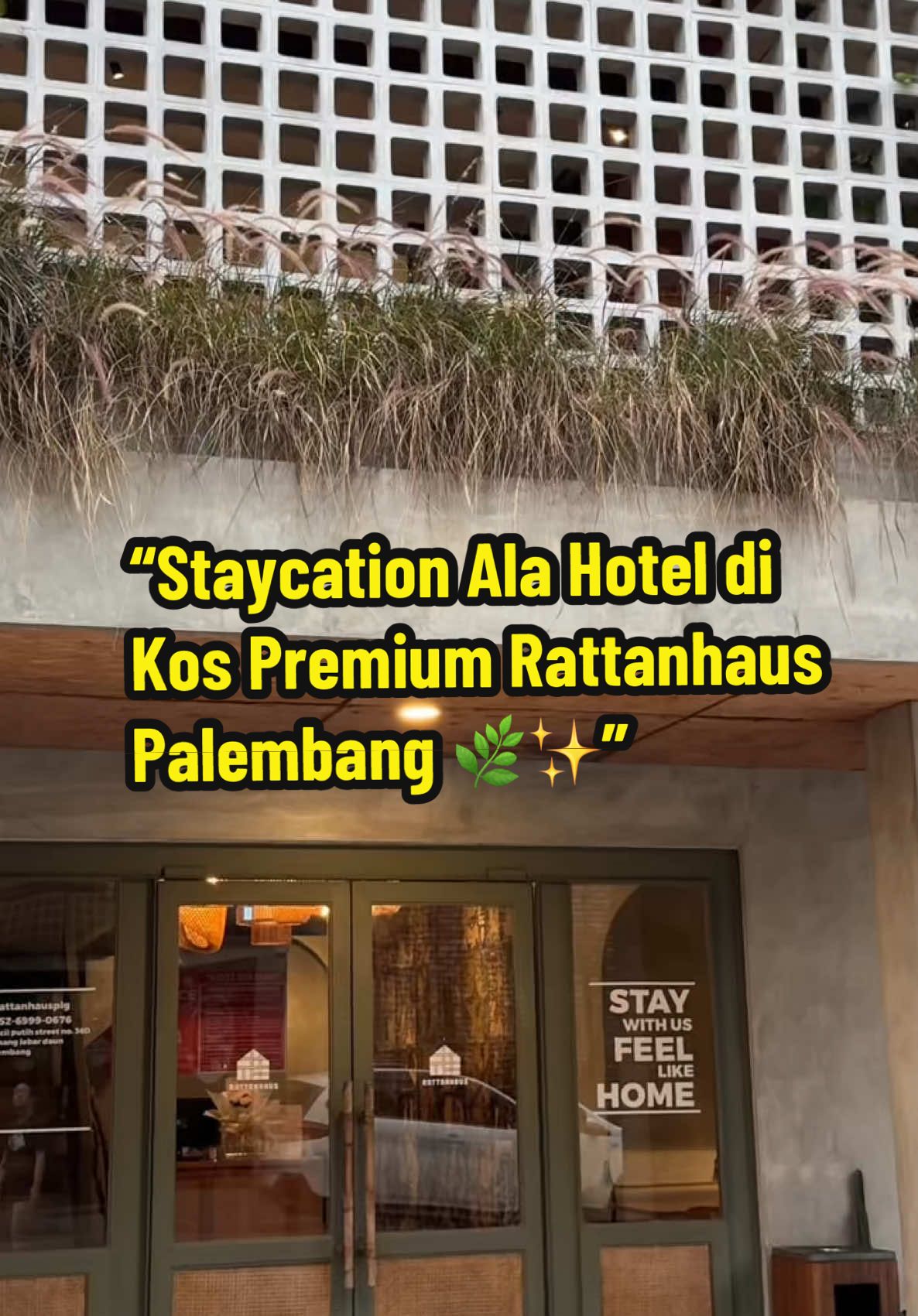 Nginep ala hotel, tapi ternyata ini kos premium 🤯 📍 Rattanhaus Palembang ☕ Coffee shop estetik di bawah 🛏️ Kamar cozy & nyaman 🚗 Parkiran luas 💸 Pesan via TikTok lebih murah! #staycation #Kost #penginapanmurah #palembang #socialbread 