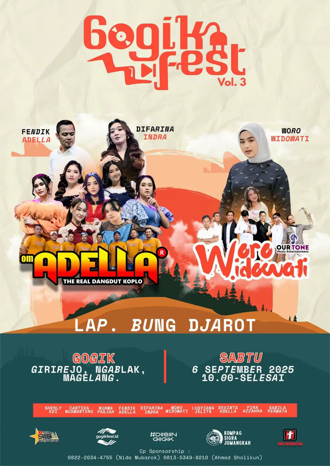 JANGAN LEWATKAN‼️ 🗓️ 6 September 2025 📌 Lap.Bung Djarot Girirejo, Ngablak - Magelang @Nurma_paejah @cantika_nuswantoro @Sabila Permata @Difarina @Sherlymdyana @Firaazahra29 @Lusyana jelita @Devinta Salatnaya @bhimoalbad  #adella #omadella #omadellaterbaru #amc #konser  