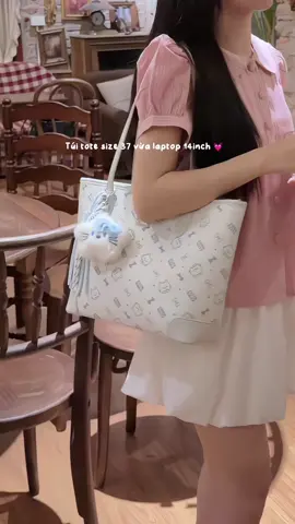 Tote bag vừa laptop 14inch 🤩 #tui #tuitote #borryrosa #embehan04 #muataitiktok 