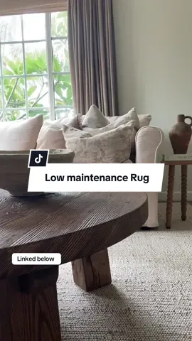 The perfect balance of style + function. A natural jute rug that’s low-maintenance and beautiful. #JuteRugStyle #homeessentials #arearug #neutralhome #rugtok 