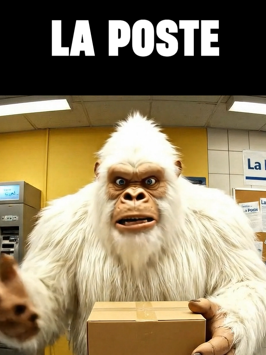 Le Yéti Blanc chez La Poste 📩 Il est face a une guichetière pas très sympa ! Mais bon bienvenue chez La Poste ! 🤣 #laposte #sketch #humour #drole #colis 