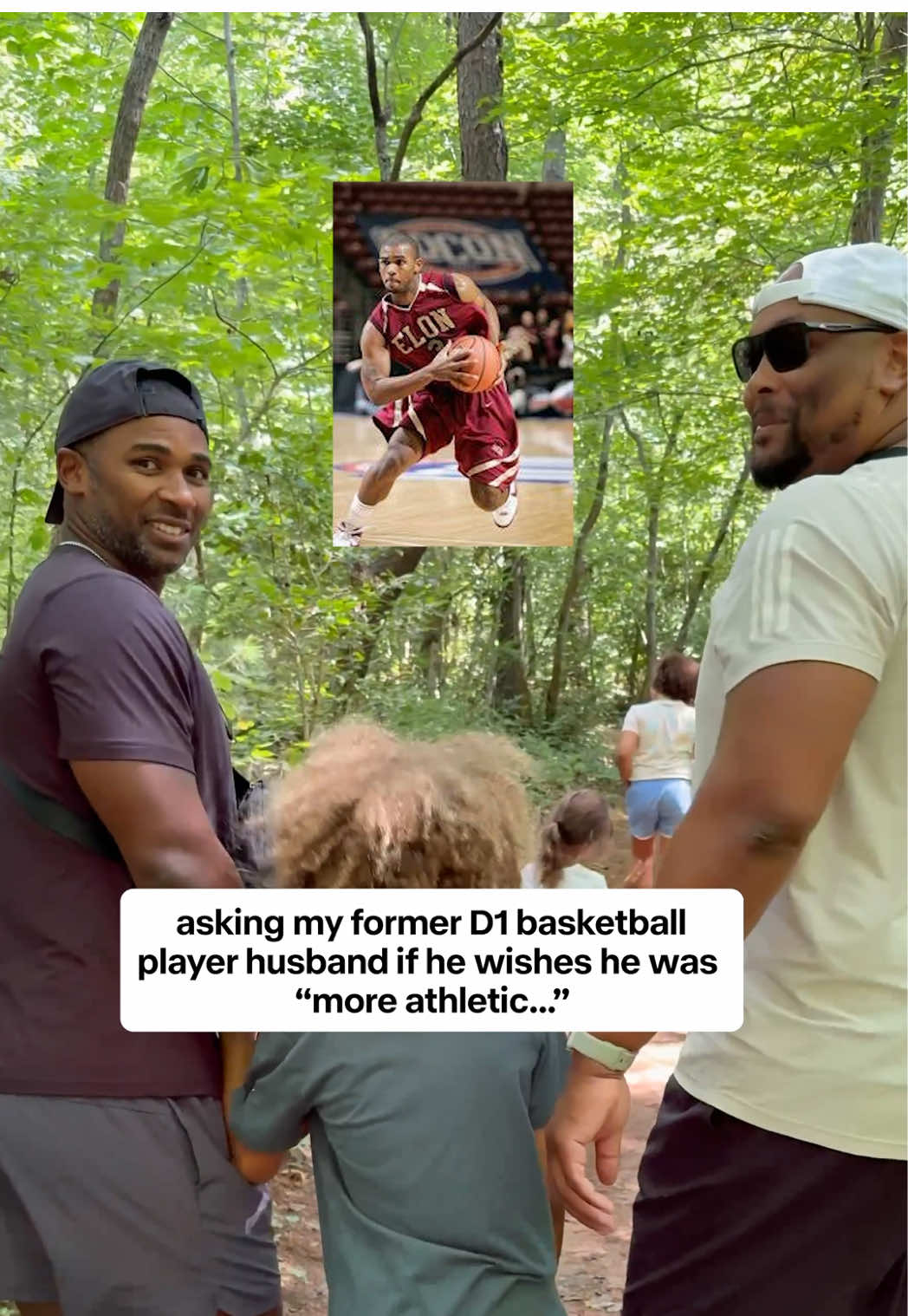 Asking my former D1 basketball player husband if wishes he was “more athletic” 🤣🤣 #husband #marriagehumor #husbandandwife #prank 