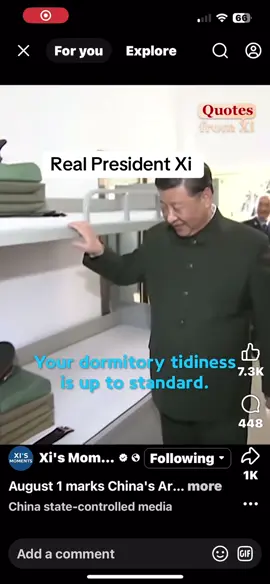 I’ve watched many Xi videos and he’s always smiling and visiting ground level and enjoying meals with his people. NOTHING LIKE THE PAINTINGS USA SPREADS OF RED AND ANGRY PRESIDENT XI OF CHINA 🇨🇳 