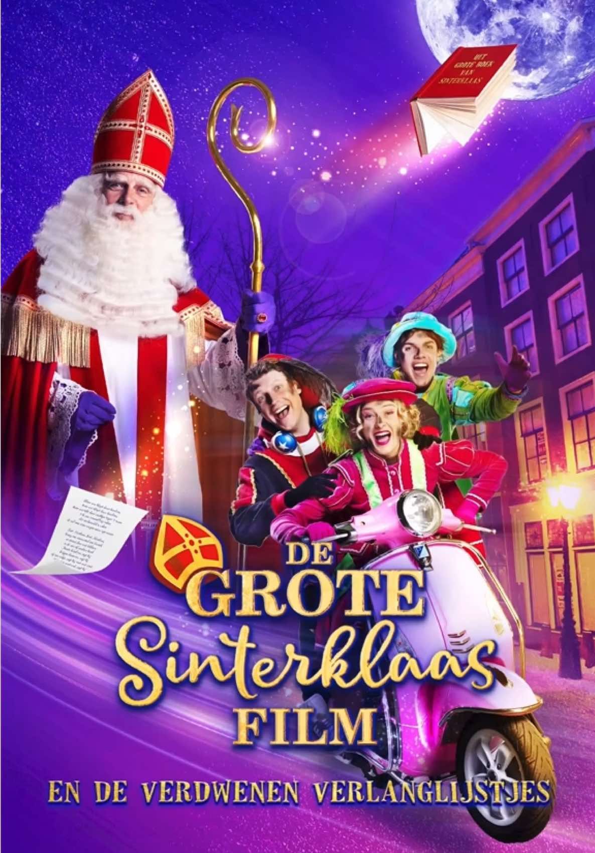 De allereerste beelden van De Grote Sinterklaasfilm en de verdwenen verlanglijstjes🎬. Het aftellen naar pakjesavond kan beginnen!🎁 In dit nieuwe avontuur vol liedjes en nieuwe en oude vrienden, zien we hoe het Sinterklaasfeest in gevaar dreigt te komen wanneer het Grote Boek van Sinterklaas verdwijnt. De Grote Sinterklaasfilm en de verdwenen verlanglijstjes is vanaf woensdag 1 oktober te zien in de bioscoop🍿. Houd onze social kanalen in de gaten voor meer nieuws🎉!