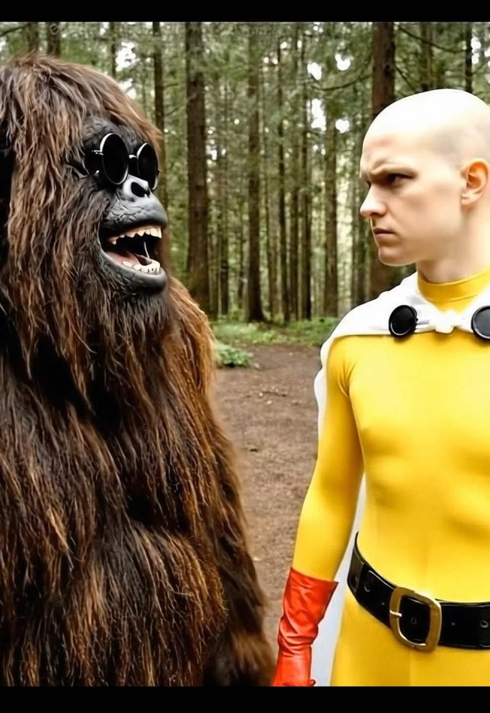Time to be a hero now #bigfoot #yeti #Vlog #saitama #onepunchman 