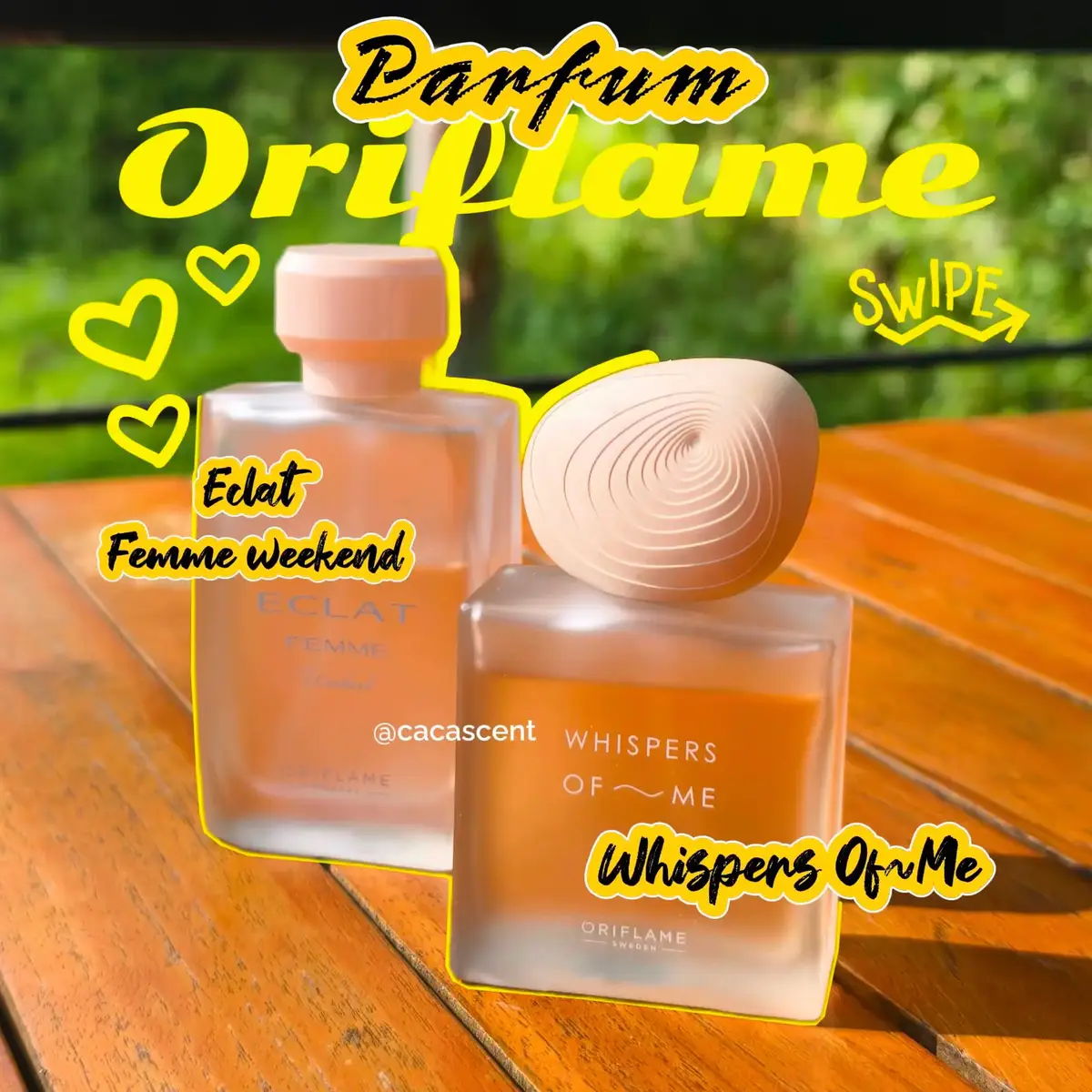 💌 Nama Produk: Oriflame Parfum cewek clean vibes dari oriflame bisa jadi pilihan kamu😍✨  🍐Whispers of~Me punya perpaduan keharuman musk yang lembut dan kesan feminin dari wangi floral-nya menyatu dengan kehangatan kulitmu 🍑Eclat Femme Weekend punya aroma Brunch manis di tempat tidur dengan croissant hangat dan buah peach segar. Semilir aroma bunga white freesia mengisi udara saat berialan-jalan di musim semi✨ #​parfumoriflame #​oriflameindonesia #​fypシ #Lemon8 