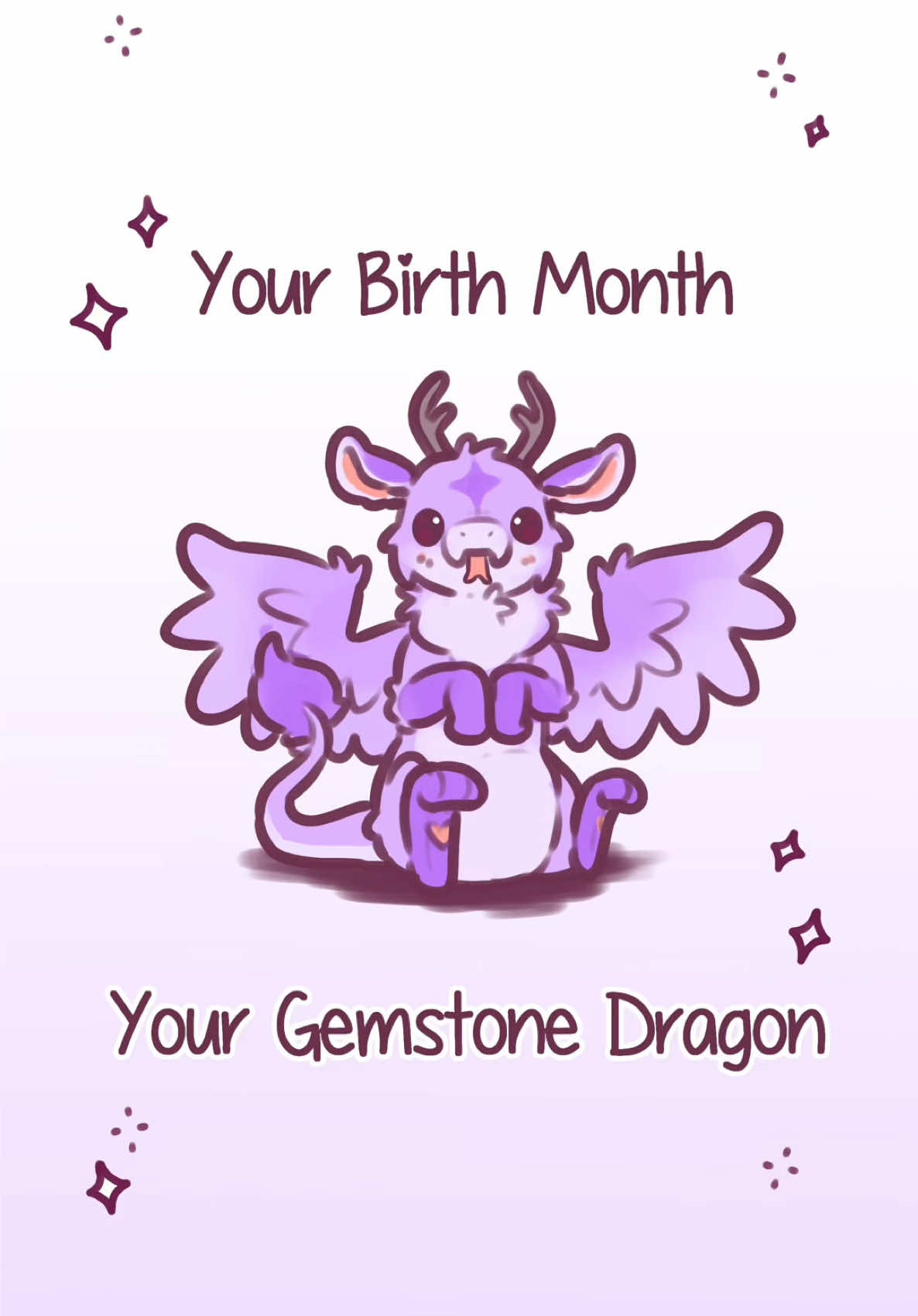 ✨ which is your favourite?? Is it the same as your birth month?? ✨  • #fantasyart #clipstudiopaint #dragonart #dragon #kawaiiart 
