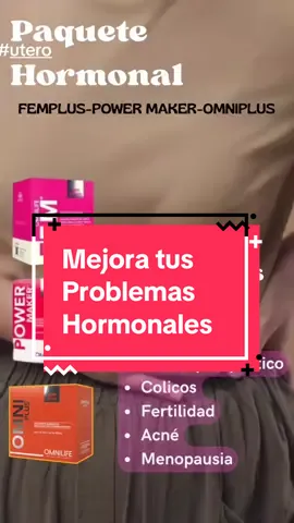Si eres de las miles de mujeres que sufren de desórdenes hormonales esto te puede cambiar la vida #quistes #miomas #femplusomnilife #powermaker #menopausia 