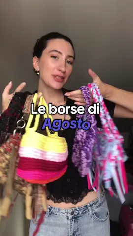 Le borse realizzate nel mese di agosto, alcune in pronta consegna (quelle da materiali riciclati) e altre su personalizzabili su ordinazione (Kato), e una in stock 🤍  Trovate tutto su 1g o Vinted 🧶 #crochetbags #handmadebags #slowfashion #fyp 