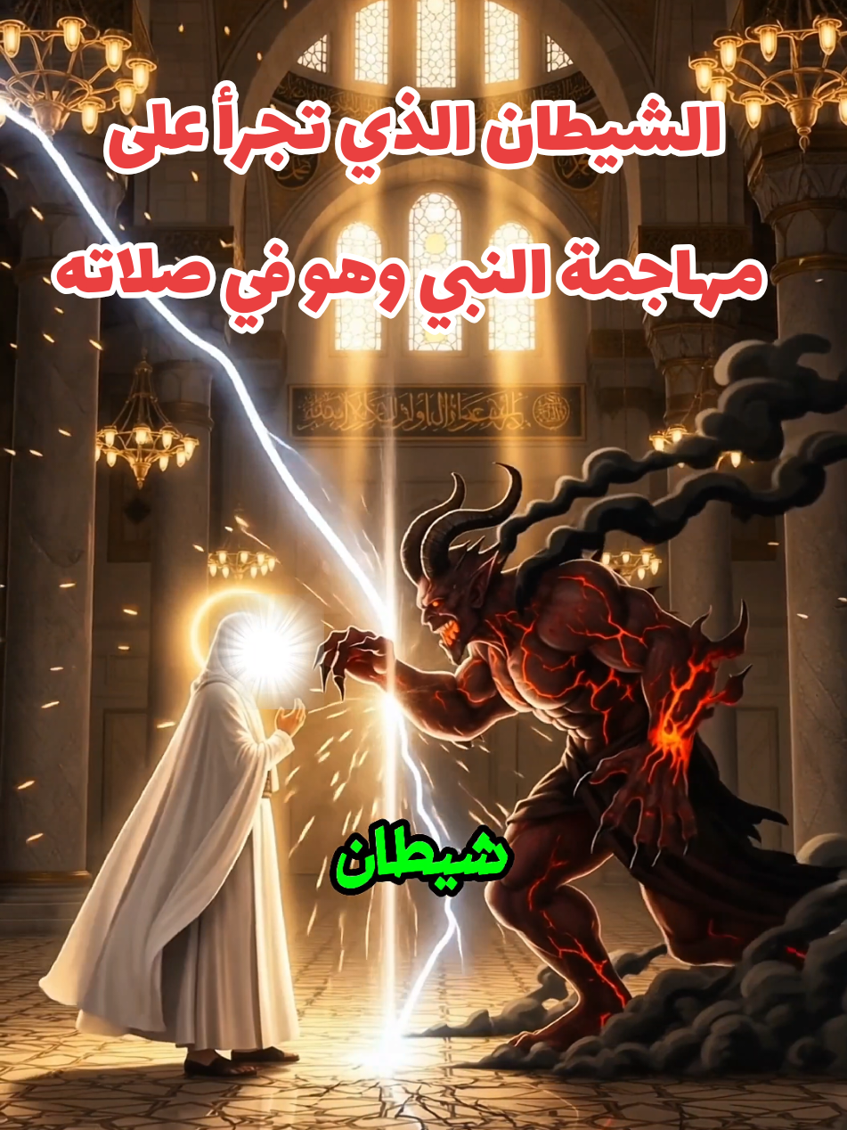 الشيطان الذي تجرأ على مهاجمة النبي  صلي الله عليه وسلم في صلاته  #tik_tok #fybシviral_video_tiktok #قصص_الانبياء #محتوى_ديني #قصص_اسلاميه 