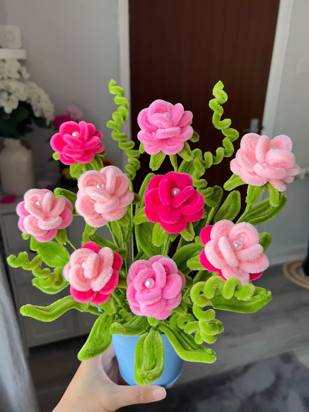 ✨💫💗🌸🍃💗🌸🍃💫✨ #pipecleaners  #pipecleanerflowers  #handmadeflowers #england  #uk 