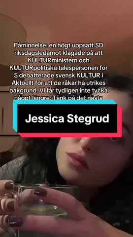 Bild i kommentarerna. #nyheter #sverigetiktok #jessicastegrud #kulturminister #sverigedemokraterna 