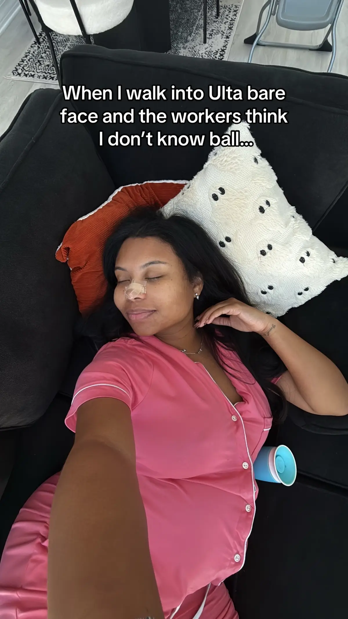 Had to hop on this trend 🥰🤏🏽 #fyp #makup #trending #iknowball 