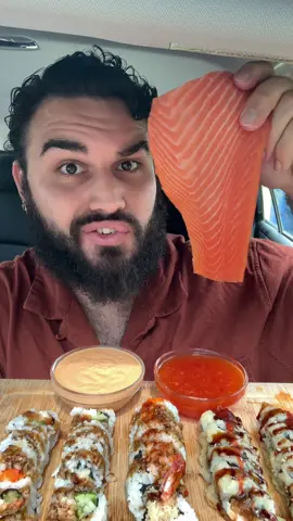 SUSHI TIME! Huge Sashimi🐟🍣 #sushi #sashimi #fish #salmon #foodreview #food #review #mukbang #eating 