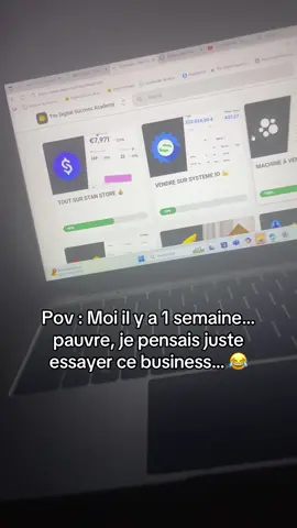 #marketingdigitaltiktok #dsa #business  😅 Il y a juste 1 semaine, j’étais là… pauvre, à me demander si ce business allait marcher. 💸 J’avais investi un peu, stressé comme jamais, en me demandant si ça valait le coup. 📈 Et maintenant ? Regarde mes vues… ça grimpe toutes seules ! 🔥 Les ventes sont déjà programmées, et moi je n’ai même pas encore fait le premier vrai chiffre. 😂 Sérieusement, une semaine et je me sens déjà comme si j’avais gagné à la loterie digitale. 💡 La DSA, c’est pas juste des formations, c’est un système qui fait bosser ton futur pour toi. 😎 Pendant que je continue ma vie, mon business avance tout seul. 📲 Si toi aussi tu veux tester et voir ton business tourner sans stress, commente juste ta formation et regarde la magie opérer.