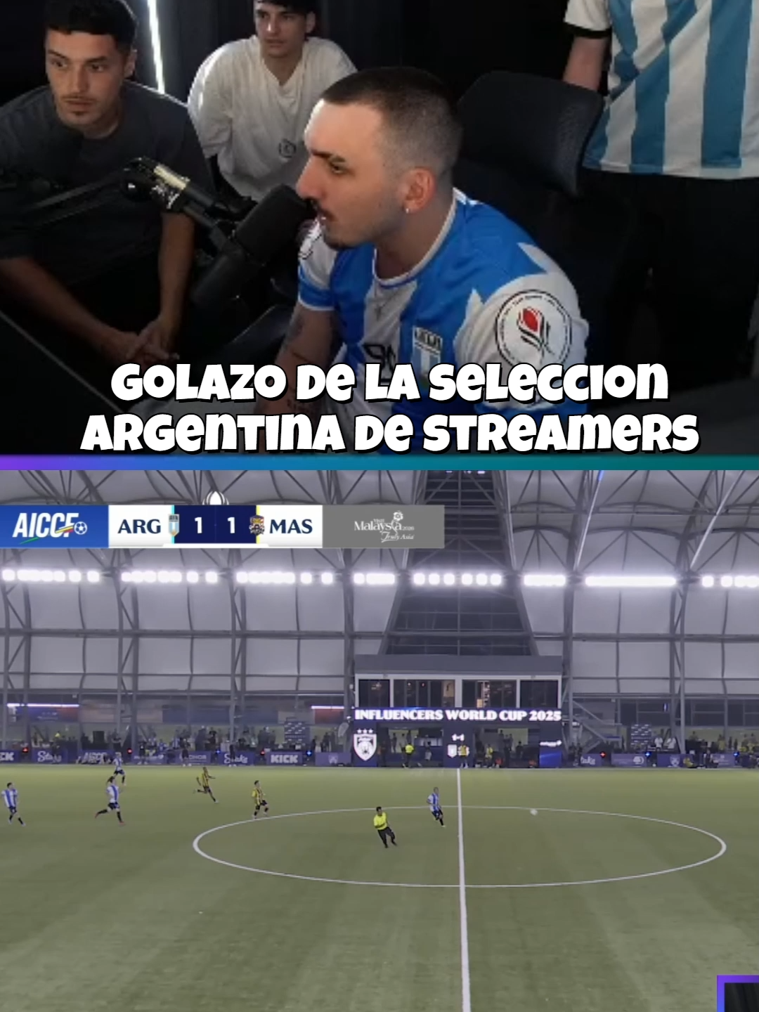 Ufff golazo de massi #kickclips #kick #clips #c0ker #coker #mundialstreamers #pablononis #santigrizas19 #massipomponio #balanza #argentina