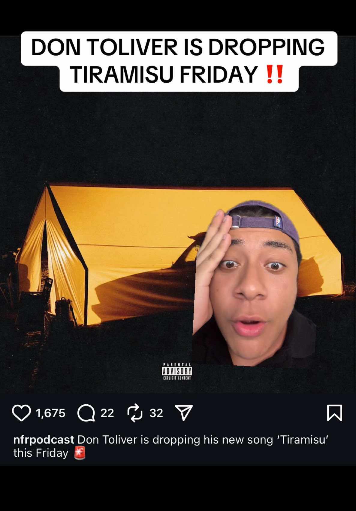 YEA YES YESS🙏 #dontoliver #newmusic #rap #rapnews #hiphop #cactusjack #trending #brianingunza 