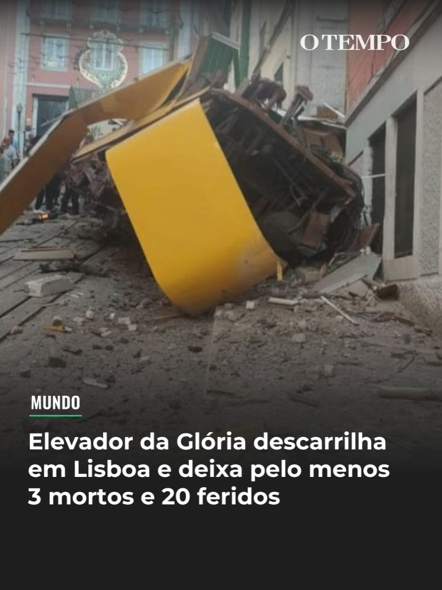 ACIDENTE - O Elevador da Glória descarrilhou e tombou em #Lisboa, em #Portugal, causando a morte de três pessoas e ferimentos em aproximadamente 20 passageiros. O #acidente ocorreu nesta quarta-feira (3) no trecho da Avenida da Liberdade, uma das principais vias da capital portuguesa. Dois dos feridos encontram-se em estado grave. Equipes de emergência e agentes da polícia trabalham no local para resgatar pessoas presas nas ferragens do veículo. Mais de 30 agentes foram mobilizados para atender a ocorrência. As causas do descarrilamento ainda não foram determinadas. Uma investigação técnica será realizada posteriormente para apurar os motivos do acidente. Inaugurado em 1885, o Elevador da Glória, além de um meio de #transporte para a população local, é também uma atração #turística que recebe diariamente centenas de passageiros. O sistema transporta anualmente mais de três milhões de pessoas, entre turistas e moradores. #mundo#elevador #fyp #portugues