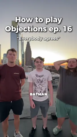 Nobody’s ever seen Batman and tyler in the same room before #objections #improv 