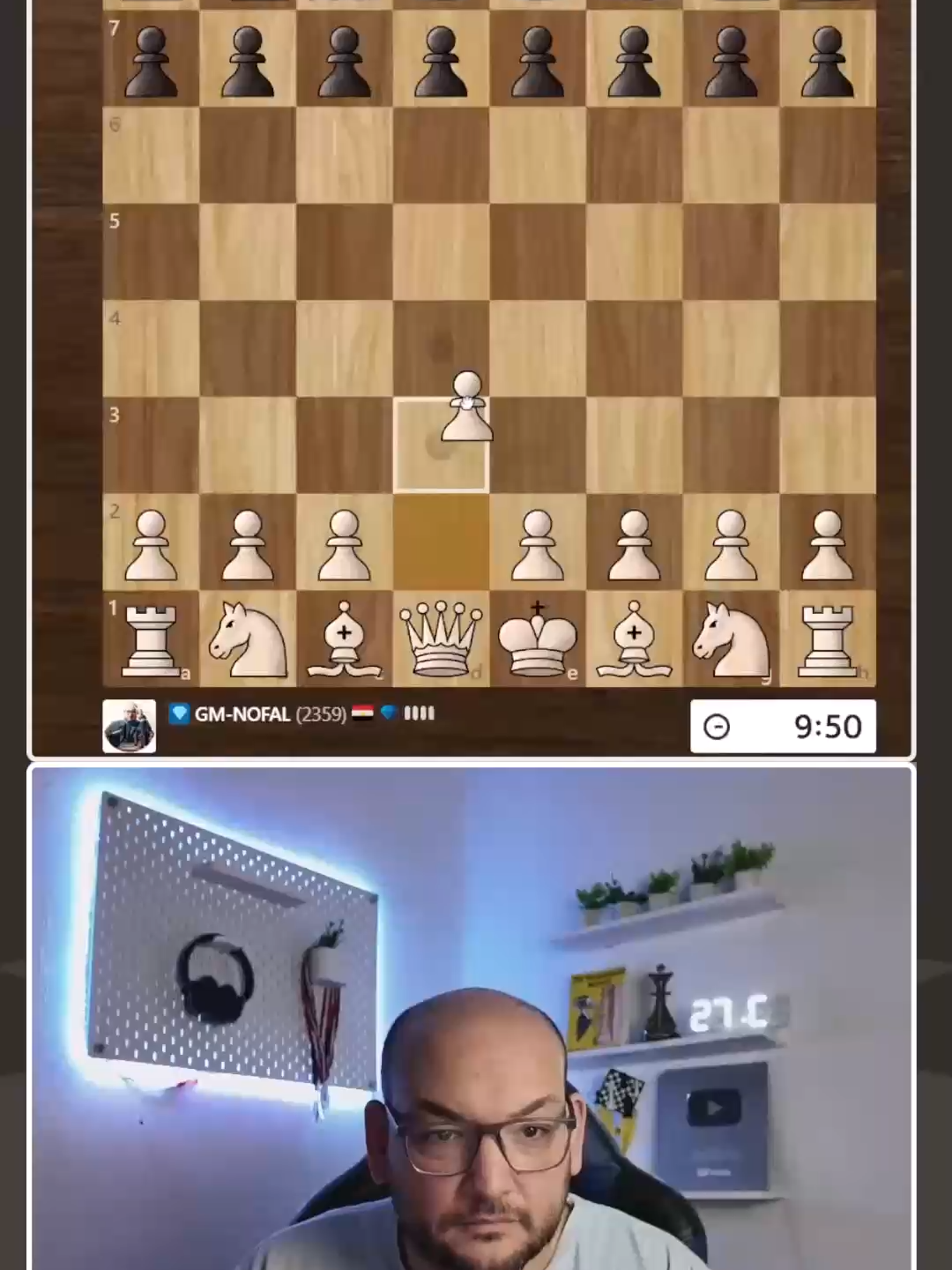 ضد ناشونال ماستر أمريكي 😎#chess