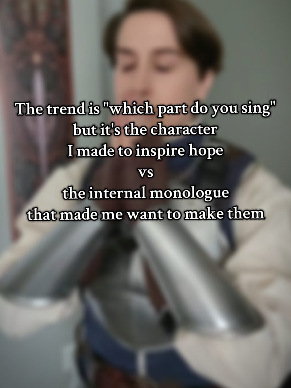 I have a bit of a history with this song. Seeing it trend when I've been encountering so much hardship lately felt oddly inspired. I made my fantasy Paladin knight persona, Carys, to be an embodiment of the kind of person I want to be, and the ideals I choose to live by. Thinking 