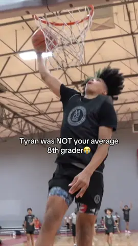 Tyran Stokes was unfair in middle school😭😳 #fyp #aau #tyranstokes #8thgrade #madehoops 