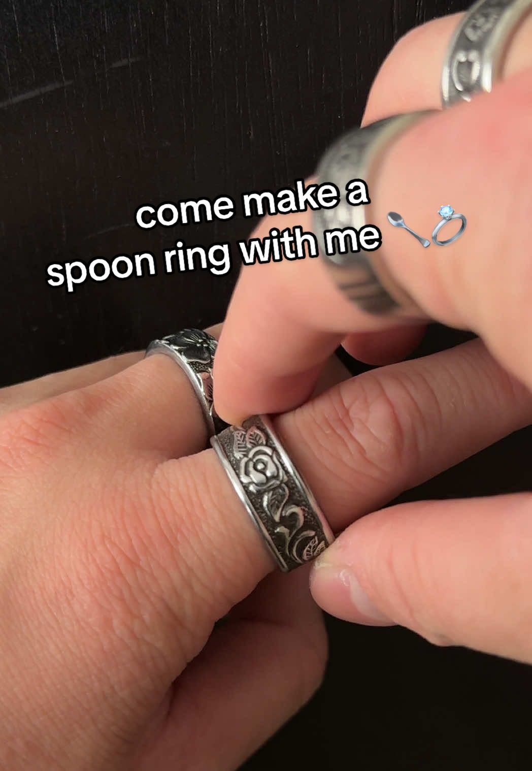 come make a mystery spoon ring order with me 🥄💍 #spoonring #spoonrings #handmadejewelry #spoontok #upcycling 